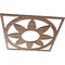 Ekena Millwork Blume Wood Fretwork Pierced Ceiling Medallion, Walnut, 16"OD x 5 1/2"ID x 3/8"T CMWP16X16X0375BLWA - alternate 2